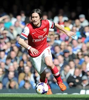 Images Dated 22nd March 2014: Tomas Rosicky in Action: Chelsea vs. Arsenal, Premier League 2013-14