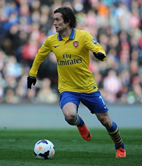 Tomas Rosicky in Action: Stoke City vs Arsenal, Premier League 2013-14