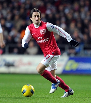 Tomas Rosicky: In Action Against Swansea City, Premier League 2011-12