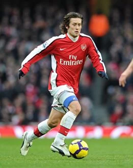 Arsenal v Manchester United 2009-10 Collection: Tomas Rosicky (Arsenal). Arsenal 1: 3 Manchester United, Barclays Premier League