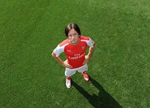 Tomas Rosicky (Arsenal). Arsenal 1st Team Photocall. Emirates Stadium, 7 / 8 / 14. Credit