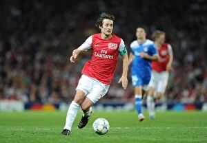 Arsenal v Olympiacos 2011-12 Collection: Tomas Rosicky (Arsenal). Arsenal 2: 1 Olympiacos. UEFA Champions League