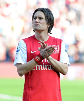 Tomas Rosicky (Arsenal). Arsenal 3: 0 Aston Villa. Barclays Premier League