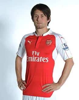 Arsenal 1st Team Photocall 2015-16 Collection: Tomas Rosicky of Arsenal. Arsenal Training Ground, London Colney, Hertfordshire