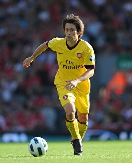 Images Dated 15th August 2010: Tomas Rosicky (Arsenal). Liverpool 1: 1 Arsenal, Barclays Premier League