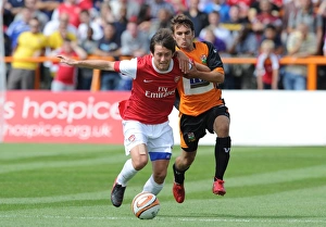Tomas Rosicky (Arsenal) Ricky Holmes (Barnet). Barnet 0:4 Arsenal, Pre season friendly Tomas Rosicky (Arsenal) Ricky Holmes (Barnet). Barnet 0:4 Arsenal, Pre season friendly