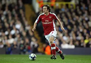 Tottenham Hotspur V Arsenal 2009-10 Prints: Tomas Rosicky (Arsenal). Tottenham Hotspur 2: 1 Arsenal. Barclays Premier League