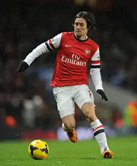 Arsenal V Cardiff City 2013-14 Prints: Tomas Rosicky: Arsenal's Premier League Battle - Arsenal v Cardiff City (2013-14)