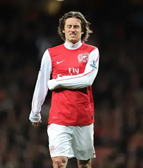 Arsenal V Wigan Athletic 2011-12 Prints: Tomas Rosicky: Arsenal's Star Performance Against Wigan Athletic