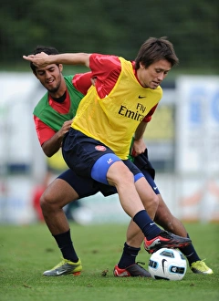 Tomas Rosicky and Carlos Vela (Arsenal). Arsenal Training Camp, Bad Waltersdorf Tomas Rosicky and Carlos Vela (Arsenal). Arsenal Training Camp, Bad Waltersdorf
