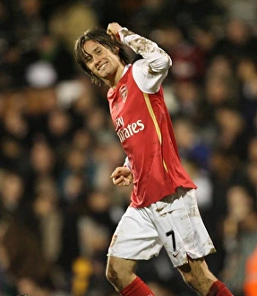 Tomas Rosicky celebrates scoring the 3rd Arsenal goal