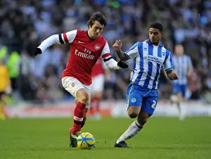 Brighton And Hove Albion V Arsenal FA Cup 2012-13 Prints: Tomas Rosicky Outmaneuvers Liam Bridcutt: FA Cup Clash Between Brighton & Arsenal, 2013