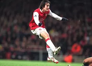 Images Dated 1st February 2007: Tomas Rosicky scores Arsenals 3rd goal