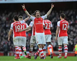 Arsenal Everton 2014-15 Prints: Tomas Rosicky's Brilliant Brace: Arsenal's Triumph Over Everton in the Premier League (March 2015)