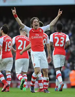 Arsenal Everton 2014-15 Prints: Tomas Rosicky's Brilliant Double: Arsenal's Victory Over Everton in the Premier League