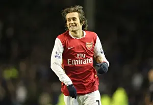 Tomas Rosicky's Euphoric Goal Celebration: Arsenal's 4th against Everton (29/12/07)