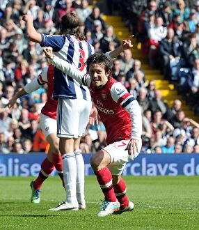 Images Dated 6th April 2013: Tomas Rosicky's Goal: Arsenal's Victory at West Bromwich Albion (2012-13)