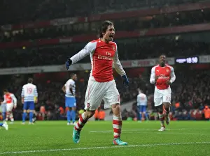 Arsenal V Queens Park Rangers 2014-15 Prints: Tomas Rosicky's Strike: Arsenal's Game-Changing Goal vs