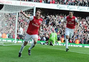 Arsenal V Tottenham 2011-12 Prints: Tomas Rosicky's Stunner: Arsenal's Triumph Over Tottenham in the Premier League (2011-12)