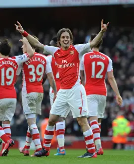 Arsenal Everton 2014-15 Prints: Tomas Rosicky's Stunner: Arsenal's Unforgettable Second Goal vs. Everton (2015)