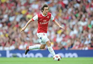 Arsenal V Celtic 2010-11 Prints: Tomas Rosicky's Thrilling Goal: Arsenal's 3-2 Emirates Cup Victory over Celtic (2010)