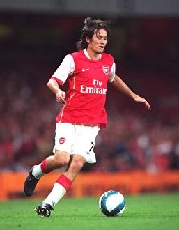 Arsenal v Sparta Prague 2007-08 Collection: Tomas Rosicky's Triumph: Arsenal's 3-0 Victory over Sparta Prague in the UEFA Champions League