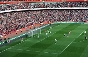 Arsenal V Tottenham 2011-12 Prints: Tomas Rosicky's Triumph: Arsenal's Thrilling 3-0 Lead Over Tottenham (2011-12)