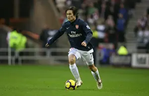 Sunderland V Arsenal 2009-10 Prints: Tomas Rosicky's Winning Goal: Arsenal Triumphs Over Sunderland in Premier League
