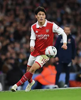 Manchester City V Arsenal 2022-23 Prints: Tomiyasu in Action: Manchester City vs. Arsenal - Emirates FA Cup Fourth Round