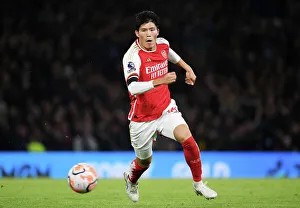 Chelsea V Arsenal 2023-24 Prints: Tomiyasu in Control: Chelsea vs. Arsenal, Premier League 2023-24