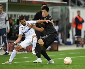 FC Zurich V Arsenal 2022-23 Prints: Tomiyasu vs. Marchesano: Arsenal's Battle in Europa League Against FC Zurich
