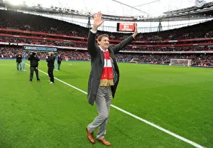 Tony Adams Waves to Arsenal Fans at Emirates Stadium (Arsenal vs. Queens Park Rangers, 2011-12)
