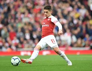 Arsenal V Everton 2018-19 Prints: Torreira in Action: Arsenal vs Everton, Premier League 2018-19