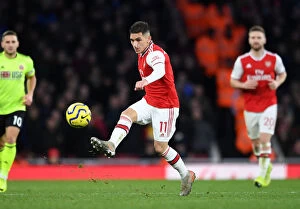Images Dated 18th January 2020: Torreira in Action: Arsenal vs Sheffield United, Premier League 2019-20
