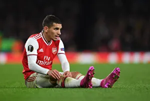 Arsenal V Vitoria Club 2019-20 Prints: Torreira in Action: Arsenal vs. Vitoria Guimaraes, Europa League 2019-20