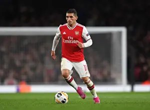 Arsenal V Vitoria Club 2019-20 Prints: Torreira in Action: Arsenal's Europa League Victory over Vitoria Guimaraes, 2019-20