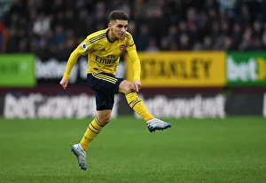 Burnley V Arsenal 2019-20 Prints: Torreira in Action: Burnley vs. Arsenal, Premier League 2019-20