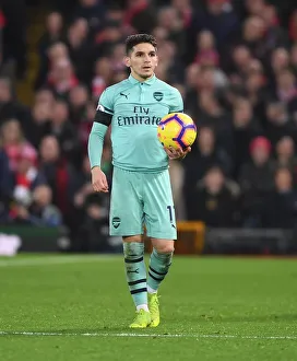 Liverpool V Arsenal 2018-19 Prints: Torreira at Anfield: Liverpool vs. Arsenal, Premier League Clash (2018-19)