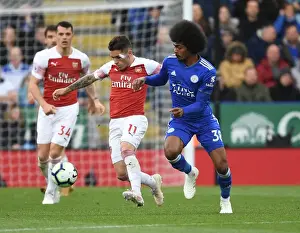 Leicester City V Arsenal 2018-19 Prints: Torreira vs Choudhury: Battle in the Midfield - Leicester City vs Arsenal