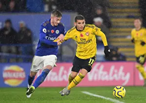 Leicester City V Arsenal 2019-20 Prints: Torreira vs Maddison: Battle in the Midfield - Leicester City vs Arsenal FC