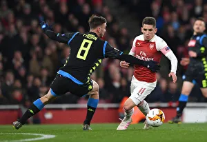 Arsenal V SSC Napoli 2018-19 Prints: Torreira vs. Ruiz: A Europa League Battle at the Emirates