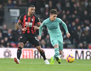 AFC Bournemouth V Arsenal 2018-19 Prints: Torreira vs. Wilson: A Battle of Midfield Talents - AFC Bournemouth vs. Arsenal FC