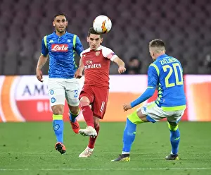 Napoli V Arsenal 2018-19 Prints: Torreira vs Zielinski: Napoli vs Arsenal - Europa League Quarterfinal Showdown