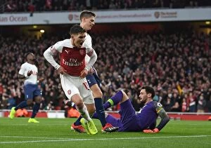Images Dated 2nd December 2018: Torreira's Brace: Arsenal's Thrilling 4-2 Victory Over Tottenham (2018-19 Premier League)