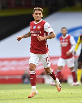 Images Dated 26th July 2020: Torreira's Performance: Arsenal vs. Watford, 2019-20 Premier League