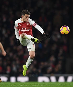 Images Dated 19th January 2019: Torreira's Premier League Debut: Arsenal vs. Chelsea, 2018-19