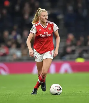Tottenham Hotspur vs Arsenal: FA Womens Super League Clash - Arsenal's Leah Williamson in Action