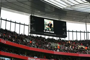 Arsenal v West Ham United 2008-9 Collection: Tribute to Dr John Crane