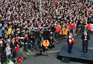 Arsenal V Sunderland 2013-14 Prints: A Tribute to a Legend: Dennis Bergkamp's Statue Unveiling at Arsenal's Emirates Stadium (2014)