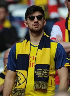 Triumphant Arsenal Fan at FA Cup Final: Arsenal 4-0 Aston Villa (Wembley Stadium, May 30, 2015)